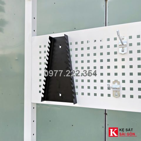 Bàn thao tác 120×60 cm màu trắng có đèn và ngăn kéo, ảnh mẫu xưởng đã làm