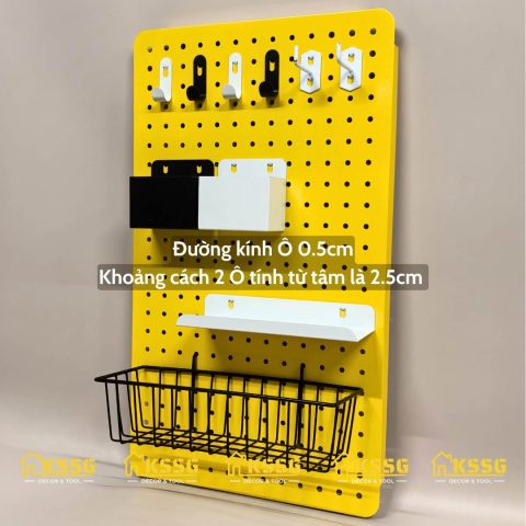 Bảng pegboard kim loại gắn tường