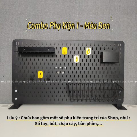 Combo bảng pegboard chân đứng để bàn