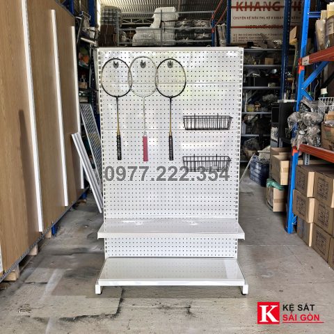Kệ pegboard 120×180 cm, 3 tầng