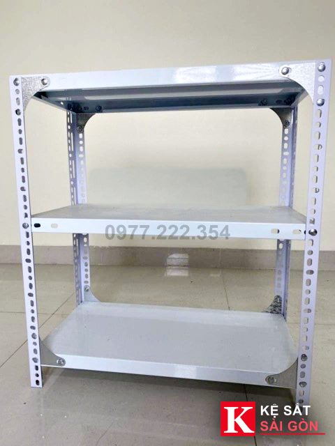 Kệ sắt V lỗ 100×40×200 cm, 3 tầng