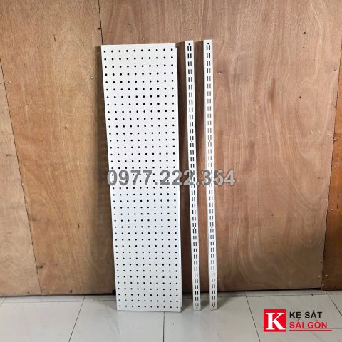 Tấm tôn gài ray 120×30 cm, lỗ 0,8 li