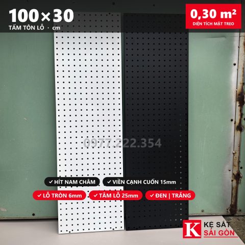 Tấm tôn lỗ 100×30 cm