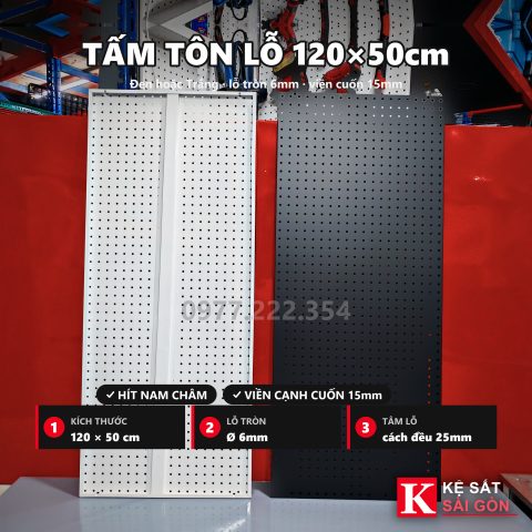 Tấm tôn lỗ 120×50 cm
