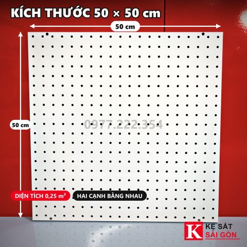Đo kích thước tấm tôn lỗ 50×50cm