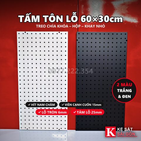 Tấm tôn lỗ 60×30 cm