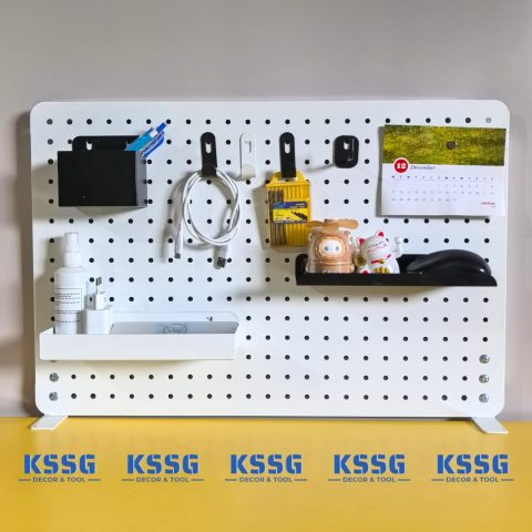 Bảng pegboard kẹp bàn treo dụng cụ set – up góc làm việc