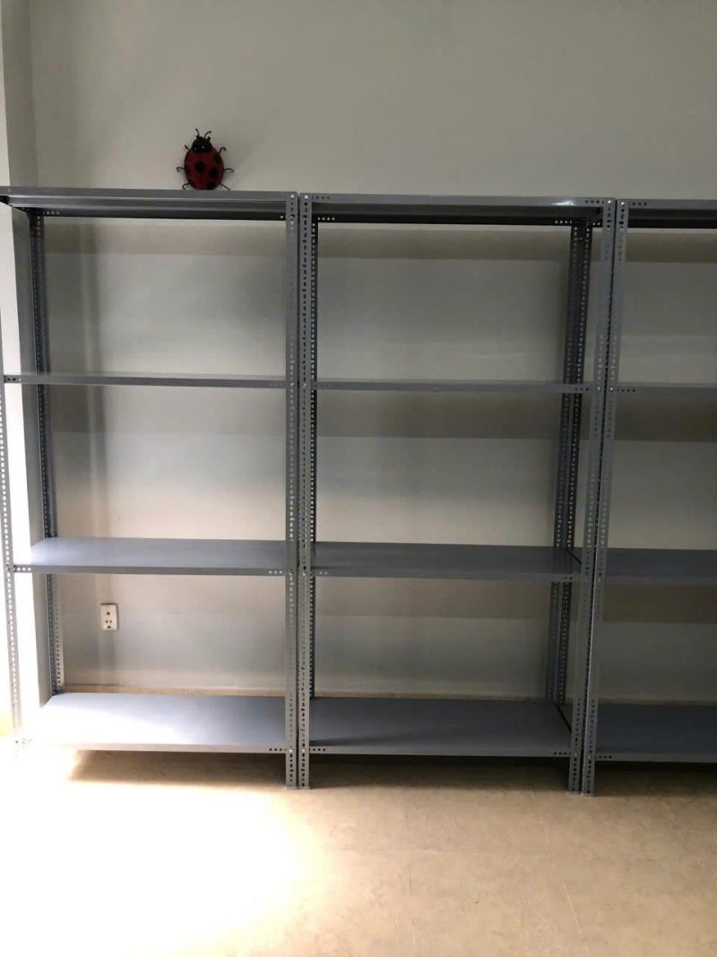 Kệ Sắt - Dài 150cm x Rộng 40cm x Cao 180cm x 5 tầng - 4x6 - Xám [đã chuyển combo]