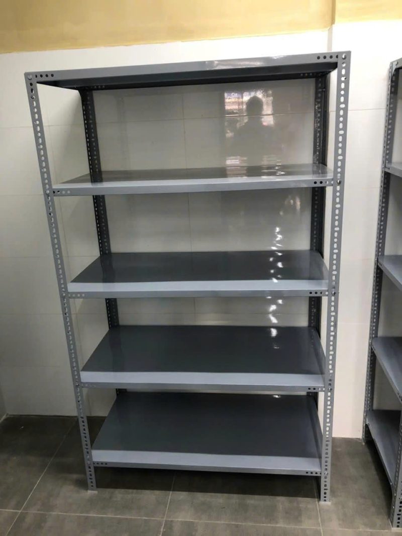 Kệ Sắt - Dài 150cm x Rộng 60cm x Cao 200cm x 5 tầng - 4x6 - Xám [đã chuyển combo]
