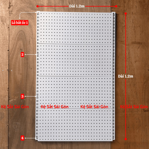 Tấm Tôn Gài Thanh Ray - 120cm  x 21cm - Trắng — ảnh 4