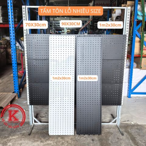 Tấm tôn lỗ gài thanh ray – 120cm x 30cm