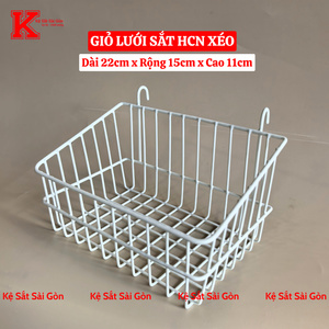Giỏ cài lưới hcn xéo