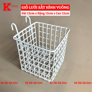 Giỏ cài lưới vuông