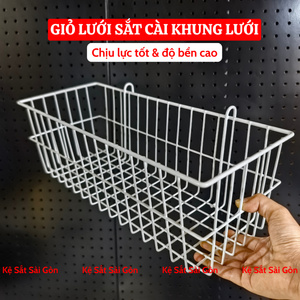 Giỏ cài lưới hcn 40cm