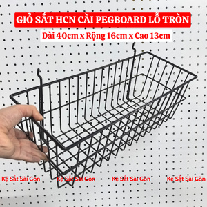 Giỏ cài tôn hcn 40cm