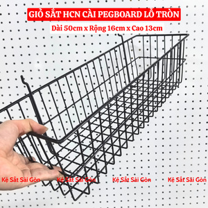 Giỏ cài tôn hcn 50cm