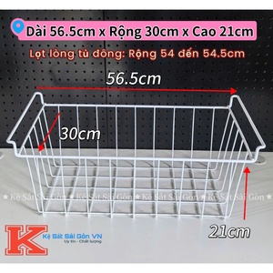 Rổ tủ đông 46.5cm - Trắng — ảnh 6