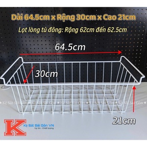 Rổ tủ đông 46.5cm - Trắng — ảnh 7
