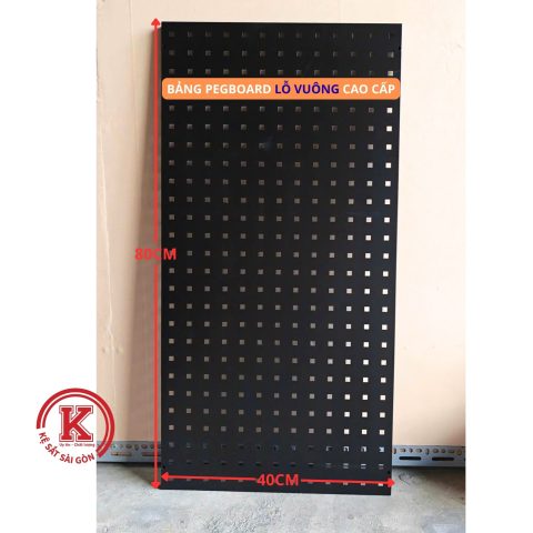Bảng pegboard lỗ vuông 80cm x 40cm