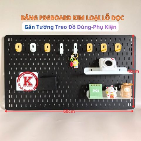 Bảng pegboard lỗ dọc 60cm x 40cm