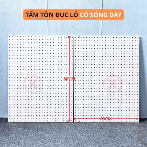 Tấm tôn lỗ 80cm x 60cm