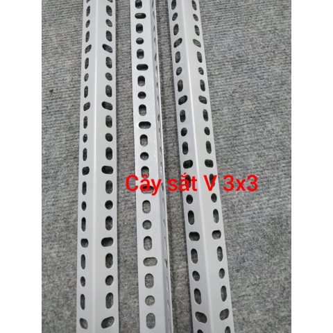 Sắt v lỗ 3x3 - 240cm - Xám — ảnh 3