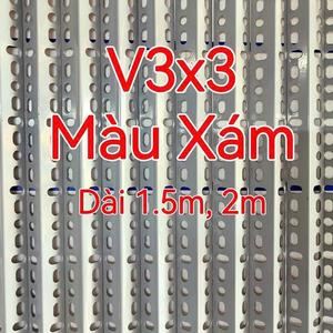 Sắt v lỗ 3x3 - 240cm - Xám — ảnh 5