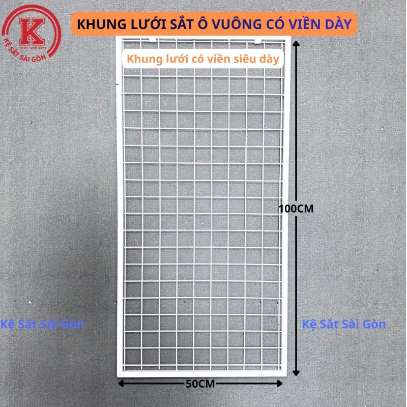Khung lưới 100cm x 50cm 3.5li - Trắng