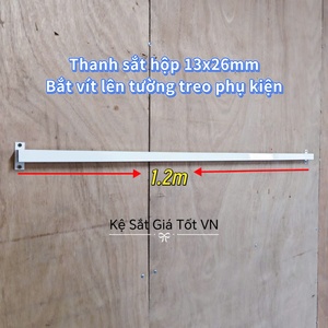 Thanh hộp 13 x 26 gắn ray
