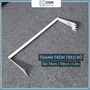 Thanh tròn treo đồ 120cm – đen chính hãng, giá tốt