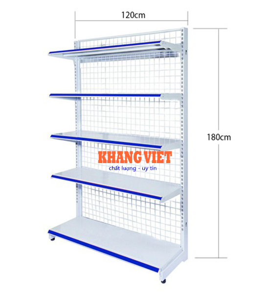 Kệ siêu thị đơn 120 x 180