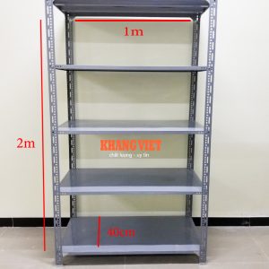 Kệ sắt v lỗ để hàng 5 tầng