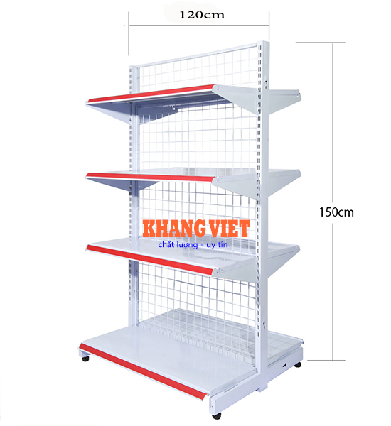 Kệ siêu thị đôi 120 x 150