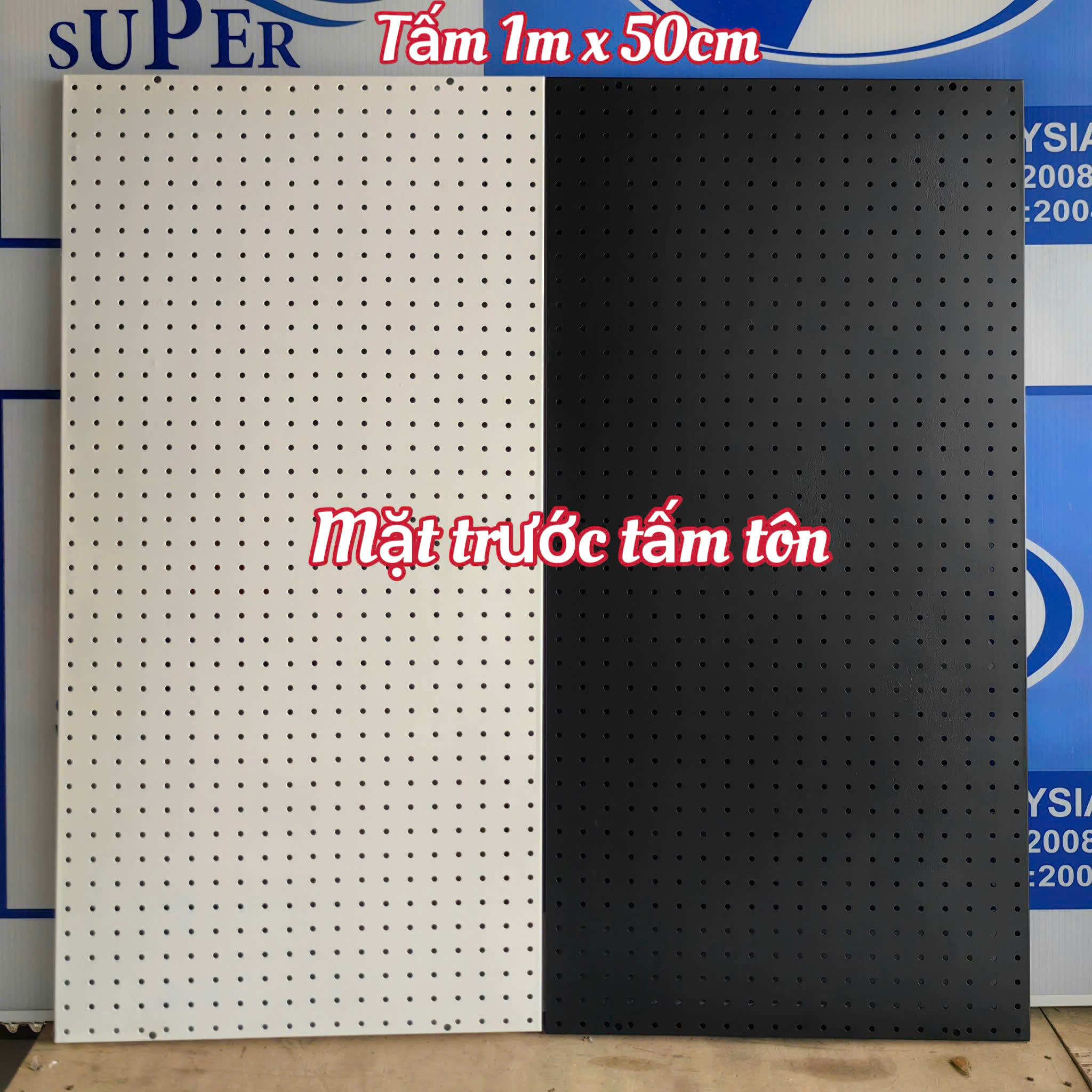Bảng pegboard treo tường decor
