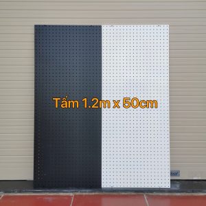 Tấm tôn đục lỗ treo phụ kiện trưng bày, Decor cửa hàng - 1.2m x 50cm