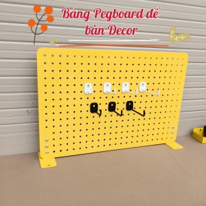 { MÀU VÀNG } Bảng Pegboard cao cấp để bàn Decor